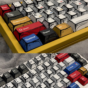 คีย์แคปลายอนิเมะ โปรไฟล์ CHERRY คีย์แคป PBT สำหรับคีย์บอร์ดแบบกลไก คีย์แคปแบบซับลิเมชั่น - Product Image 2