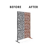 Panneau de clôture de confidentialité en acier corten découpé au laser Nouveau design pour l'extérieur en métal