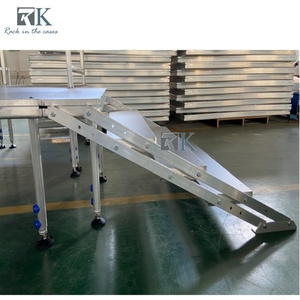 Portable Outdoor Aluminum <b>Stage</b> <b>Platform</b> with Adjustable Legs Easy Assemble and Separate for Concert Shows - Product Image 6