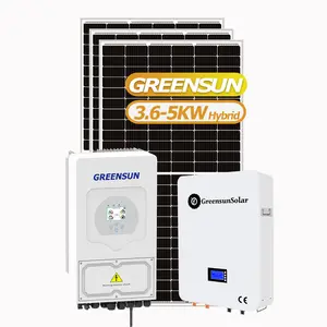 Sistema de energía Solar híbrido para el hogar, inversor certificado CE VDE de 3000W, 3KW, 5KW y 8KW