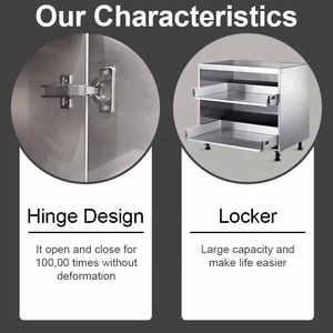 PA Tủ Bếp Ngoài Trời Bằng Kim Loại Thép Không Gỉ Bbq Ngoài Vườn - Product Image 5