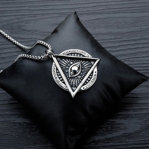 Collar <span class=keywords><strong>de</strong></span> <span class=keywords><strong>Ojo</strong></span> <span class=keywords><strong>de</strong></span> <span class=keywords><strong>Horus</strong></span> <span class=keywords><strong>de</strong></span> acero inoxidable, <span class=keywords><strong>colgante</strong></span> <span class=keywords><strong>de</strong></span> joyería Retro - Product Image 4