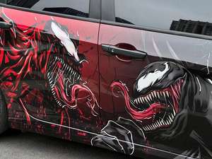 1.52*17 mètres Offre Spéciale personnalisé Anime Design motif vinyle Wrap rouleau venin voiture décoration <span class=keywords><strong>Film</strong></span> auto-adhésif changement de couleur <span class=keywords><strong>Film</strong></span> - Product Image 2