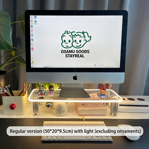 <span class=keywords><strong>Support</strong></span> élégant et minimaliste en acrylique pour tablette <span class=keywords><strong>PC</strong></span>, ordinateur portable, moniteur, tablette - Product Image 5