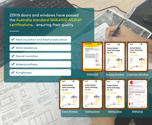 Persiana Exterior de Aluminio Ajustable de Diseño Moderno Estándar Australiano ZEKIN, Resistente a la Lluvia, para Oficina, Ventana Exterior - Product Image 5