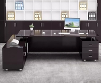 Moderna scrivania in legno a forma di L mobili di lusso Executive Office funziona a gestire tavolo scrivania ad angolo scrivanie da ufficio