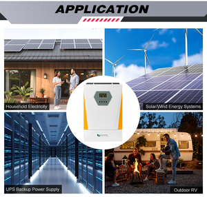 อินเวอร์เตอร์พลังงานแสงอาทิตย์แบบไฮบริด 3-12KW 24/48V 30-500VDC PV 80/150A ชาร์จได้ เหมาะสำหรับระบบออฟกริด เชื่อถือได้ ประสิทธิภาพสูง - Product Image 5