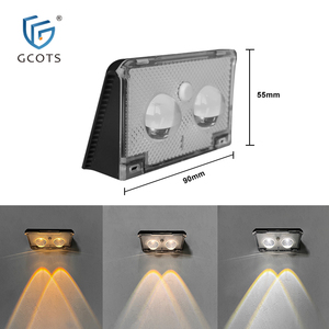 Gcots nhà máy ngoài trời không thấm nước IP54 đánh giá chuyển động kích hoạt năng lượng mặt trời tường ánh sáng cho vườn hàng rào tường LED Đèn năng lượng mặt trời Powered - Product Image 4