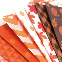 Logo personnalisé couleur rose 17g cadeau/vêtements/bouquet emballage de tissu avec papier autocollant boîte d'emballage cadeau papier de soie