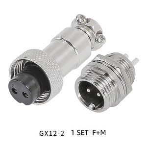 GX16 Circulaire Connector 2P 3P 4P 5P 7P 8P 9P 10-pins Luchtvaartstekker en Socket Hex Nut, Verzilverde Contacten PPS Behuizing - Product Image 6
