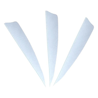 50pcs 4 pouces bricolage bouclier coupe tir à l'arc Fletches droite/gauche plumes de dinde pour arcs classiques accessoires de tir