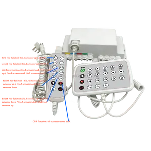 Painel de enfermeira com fio para cama de UTI, caixa de controle de atuador linear, controle remoto, 1-4 peças, atuador linear para cama médica