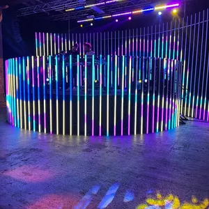 Piksel led çubuk sahne ışığı DC24V 1 metre tüp aydınlatma SK6812 RGB noktası tarafından nokta led ışık sahne gece kulübü için açık proje