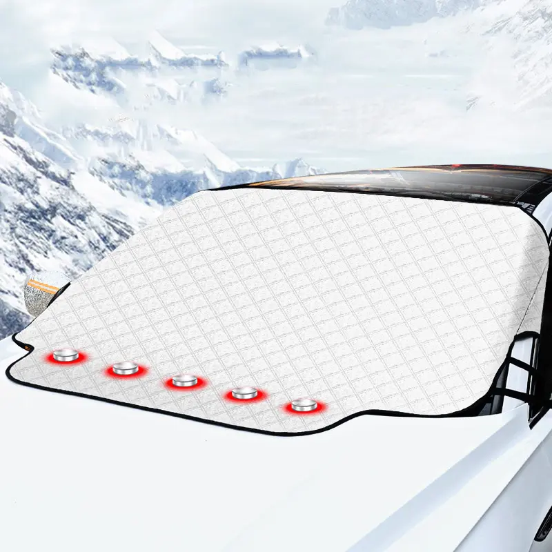 Tebal Empat Musim Universal Musim Dingin Kaca Depan Mobil Magnetik Setengah Salju Penutup Es
