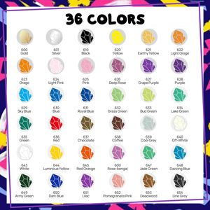 Pennarelli Acrilici, Set Artistico Arcobaleno, Marcatori per Tessuti, Pennarelli Acrilici a Doppia Punta - Product Image 6