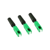 Conector de fibra óptica SC APC rápido para redes FTTH 4G/3G para conectividad de fibra al hogar (FOAC)