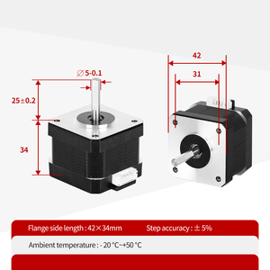 Kaihong มอเตอร์1.8 2เฟส42x42x34มม. สเต็ปเปอร์มอเตอร์<span class=keywords><strong>17</strong></span> ° พร้อมตัวควบคุมคนขับเครื่องแกะสลัก CNC - Product Image 2