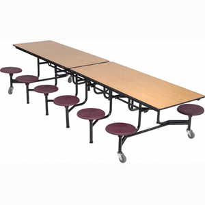 Mesa de comedor y sillas de equipo de cafetería y escuela de lujo moderno mesa plegable al aire libre para estudiantes - Product Image 3