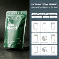 Sachets Doypack Imprimés Personnalisés Gratuits, Qualité Alimentaire, Anti-humidité, Écologiques pour Café, Aliments et Produits pour Animaux de Compagnie