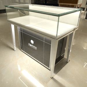 Vitrine de magasin de bijoux moderne haut de gamme 2024, <span class=keywords><strong>comptoir</strong></span> rond avec miroir, éclairage LED, pour la vente, le stockage et l'exposition - Product Image 5