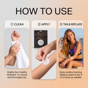 7 Parches de Bronceado Natural Sin Sol, Parches de Bronceado Avanzado Sin Sol con Microdardos <span class=keywords><strong>para</strong></span> Mujeres y <span class=keywords><strong>Hombres</strong></span>, <span class=keywords><strong>para</strong></span> Todo Tipo de Piel - Product Image 2