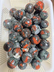 Sfera di Cristallo in Diaspro Rosso per Decorazione Casa e Ufficio, Sfera Naturale Lucidata per Guarigione, Feng Shui e Predizione del Futuro, Regalo in Pietra Preziosa - Product Image 3