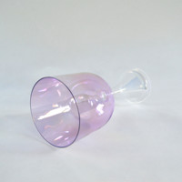 Bain sonore de guérison HF, bol chantant en cristal, Saint Graal, lumière cosmique, cristal de quartz violet pastel, calice, instrument de méditation