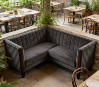 Sièges de banquettes en velours de luxe pour restaurants commerciaux, bars et salons, sièges rembourrés