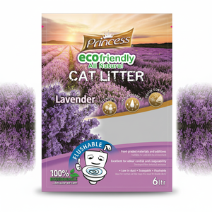 Litière pour chat en tofu, charbon actif, bois, amidon de maïs, agglomération rapide, écologique, parfum lavande, jetable dans les toilettes, sans blocage, 2 kg - Product Image 1