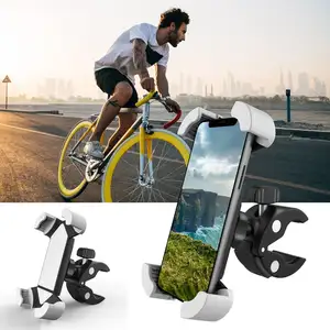 Handlebar Mount Silicone Bicycle Smart Phones Stand Holder Bike Mobile Phone Support Bracket Bicycle Motorcycle Phone Holder