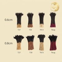 Dreadlocks Afro Kinky, Extensions de Locs Remy 4-24 pouces, Cheveux Humains Naturels Sans Produits Chimiques, Vente en Gros