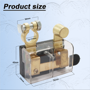 12 v24v coltello coltello interruttore interruttore principale scollegamento batteria interruttore di alimentazione tagliata fuori auto con coperchio di protezione in plastica - Product Image 2