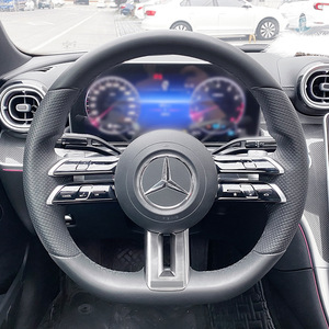 Mercedes-Benz Steering Wheel Cover ABS Piano Black Electroplated Silver Modern Style For C-Class E-Class CLS-Class S-Class - Product Image 2