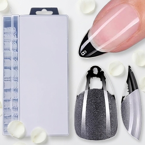 <span class=keywords><strong>Faux</strong></span> <span class=keywords><strong>ongles</strong></span> en acrylique de haute qualité TOMICCA, style français, forme amande courte, couvrance totale, avec <span class=keywords><strong>colle</strong></span>, 10 tailles - Product Image 5