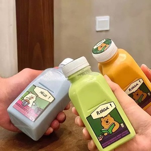 Hot bán 300ml 500ml Chai nhựa PP nhiệt độ cao chống trộm Bìa Chai sữa chua - Product Image 6