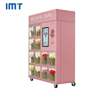 Máquina Expendedora de Flores Automática Comercial Inteligente 24/7, Refrigerada, de Acero Inoxidable, con Pantalla Táctil y Función SDK, Venta al Por Mayor
