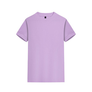 Custom T-Shirt Cotton Solid Color Short Sleeve Leisure Wear Promotional Shirt - Product Image 3