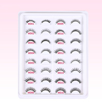 Faux cils courts en une seule pièce, effet queue d'hirondelle, recourbés, maquillage nude naturel, extension des cils extérieurs, best-seller