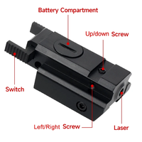 Penunjuk Laser Hijau Taktis JG10 20mm untuk Bidikan Berburu