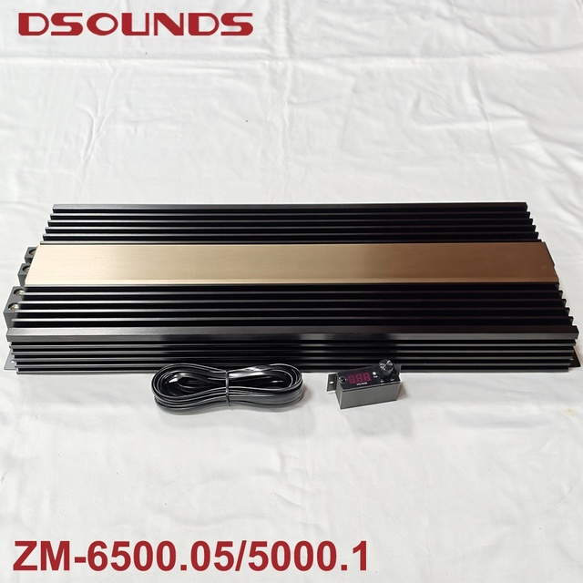 Bass Car Amplifier 6500Wrms at 0.5 Ohm 4000Wrms Power Stable Output Mono Block Car Audio Amplifier for Car Subwoofer
