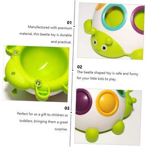 YARNOW Juguete Educativo con Forma de Escarabajo, 1 Pieza, Tarjeta Cognitiva, Juego Seguro y Atractivo, Entrenamiento de Coordinación Mano-Ojo, para Niños y Niñas de 3+ Años - Product Image 6