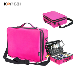 กระเป๋าเครื่องสำอาง KONCAI สำหรับมืออาชีพ พร้อมหูหิ้ว สำหรับจัดเก็บอุปกรณ์แต่ง<span class=keywords><strong>หน้า</strong></span> เหมาะสำหรับช่างแต่งหน้าและการเดินทาง - Product Image 3