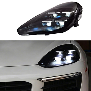 Phares à matrice LED améliorés 25 LED pour Porsche <span class=keywords><strong>Cayenne</strong></span> 958.2 2015 2016 2017 <span class=keywords><strong>2018</strong></span>, ensemble d'éclairage avant - Product Image 1