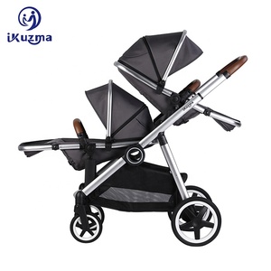 Poussette jumelle pour bébé, chariot pliant et assis, bon prix, livraison gratuite en chine - Product Image 3