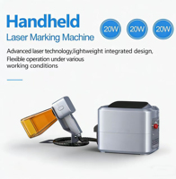 Graveur laser fibre électrique portable 30W, idéal pour les déplacements, à entraînement par engrenages, 110V/220V, pour le marquage des cartons extérieurs et des actifs, et la marquage de produits