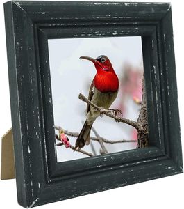 Cadre photo miniature compact pour présentoir de bureau ou comptoir, en bois massif et métal brossé, avec <span class=keywords><strong>message</strong></span> de marque gravé - Product Image 1