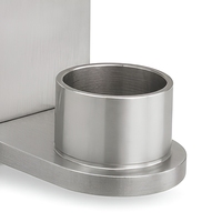 Edelstahl-Glasgeländer-Wandhalterung, Hochbelastbare Rohrstütze, Satin-Silber Balkon-Treppengeländer-Beschlag