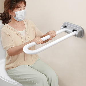 Barre d'appui pliable antidérapante pour toilettes, pour personnes âgées, pour une sécurité sans obstacle dans la salle de bain - Product Image 1