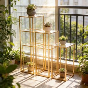 Wholesale Gold Square Iron Flower Detachable Wedding Event Decoration Reusable Stand Marker Festival Decorative <b>Rack</b> - Product Image 3