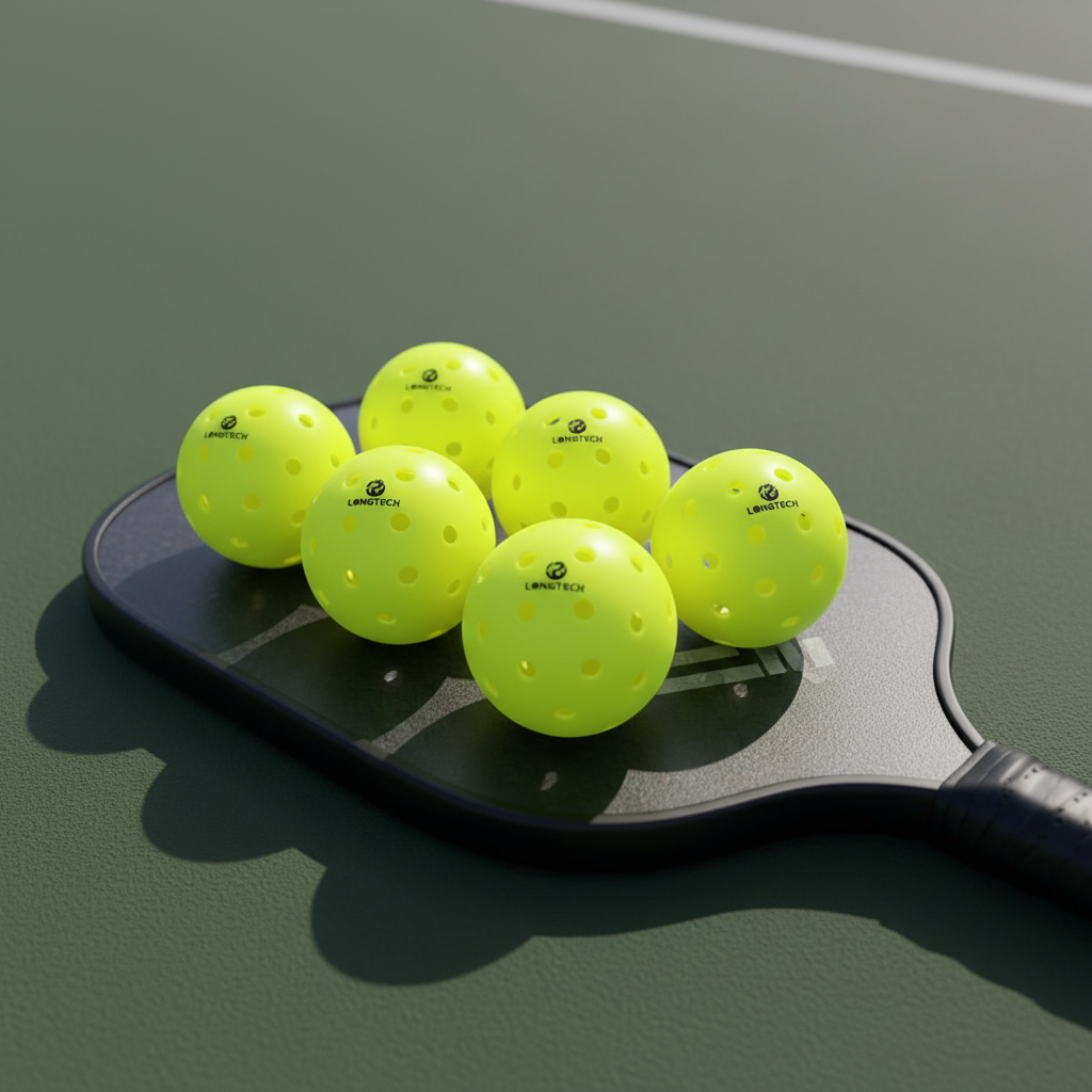 USAPA Approved Plastic Pickleballs with Customized Logo and Air Holes Durable for Entertainment Training Outdoor Sports